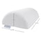 Fleming Supply Memory Foam Back Pillow/Half Moon Lumbar Bolster Cushion for Back Pain Relief, Leg, Knee, Sleeping 574545TBF - alternate 2